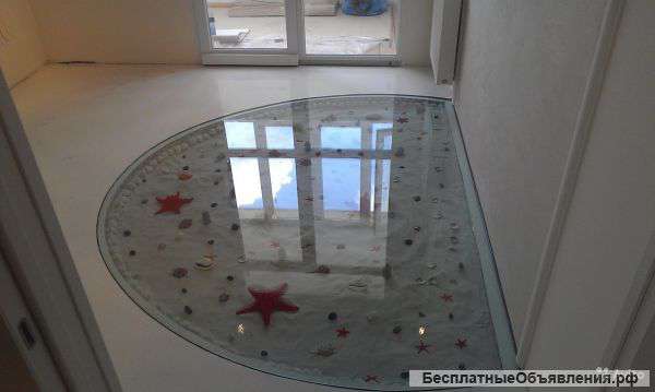Наливные 3D полы ремонт под ключ