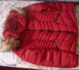 Куртка женская демисезонная красная 46 размер