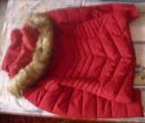 Куртка женская демисезонная красная 46 размер