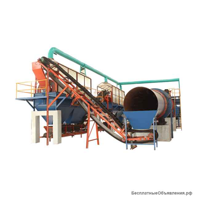 Оборудовние для переработки навоза скота, куринного помета, пищевых отходов в органические удобрения