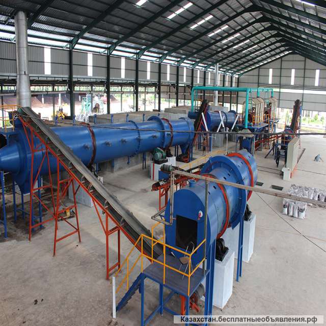 Линия оборудования органического удобрения из навоза КРС и МРС, птичьего помета и пищевых отходов