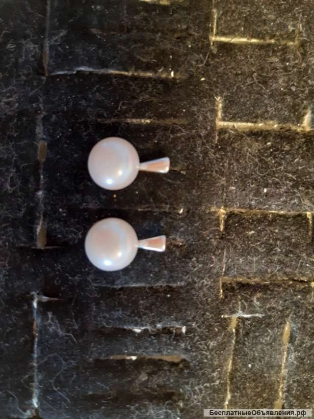 Серьги из серебра 925 с жемчугом