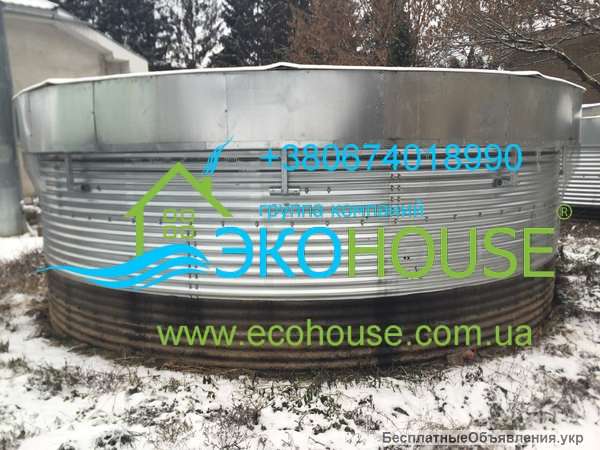 Водонапорная башня рвс стальная 50 м3 кубов