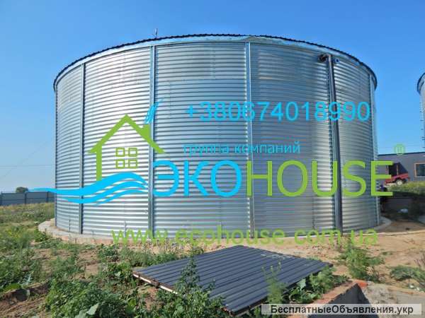 Резервуары пожарного запаса воды 200 м3