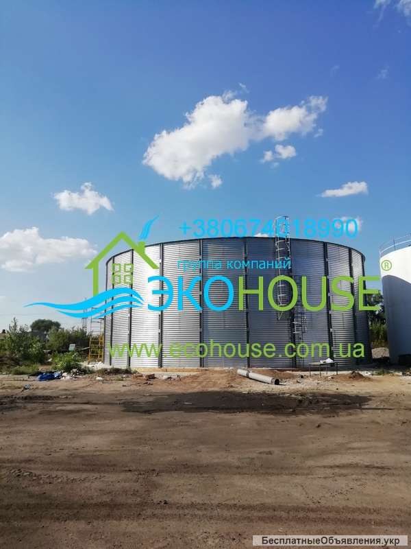 Стоимость пожарного резервуара 50 100 150 200 500 м3