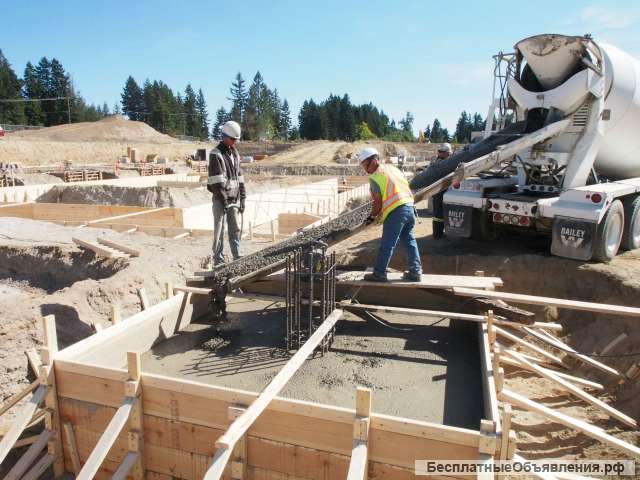 Бетонные работы строительство фундамента под ключ