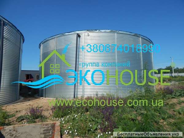 Резервуар стальной рвс 1500 м3 модульная емкость пожарная