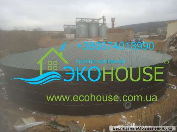 Стальной резервуар рвс 150 м3 пожарный подземный вода