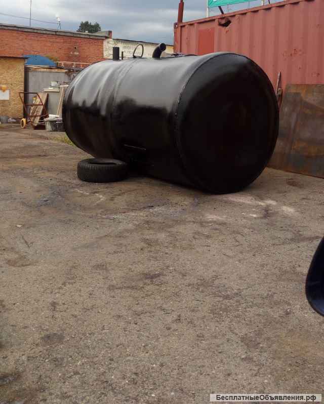 Емкость металлическая под канализацию, септик из металла