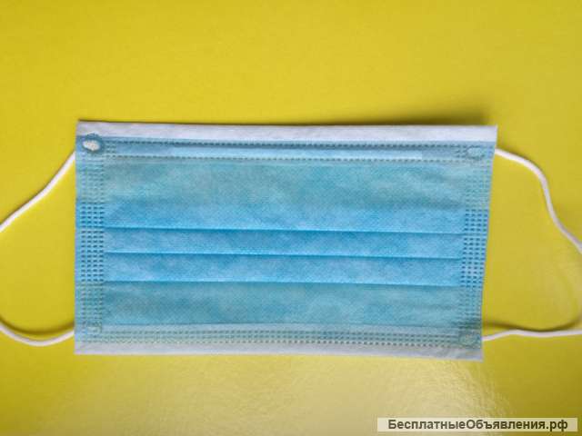 Медицинская маска (3 слоя, плотная)