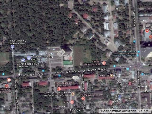 Земельный участок в центре города