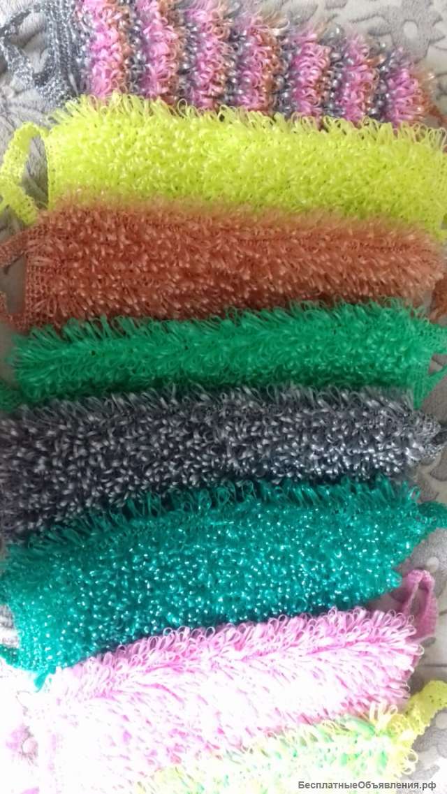Мочалки вязаные