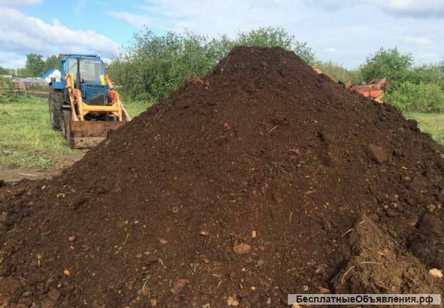 Перегной в мешках с доставкой. Чернозем.
