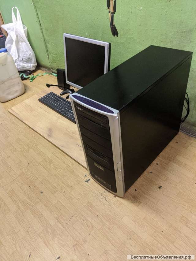 Игровой компьютер 4 ядра, GTX650 ti 2gb, 8gb + монитор + периферия (цена за все)