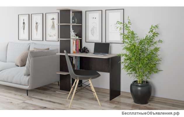 Стол письменный тип 4 (Дуб Молочный/Венге Цаво)