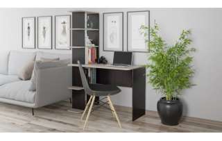 Стол письменный тип 4 (Дуб Молочный/Венге Цаво)