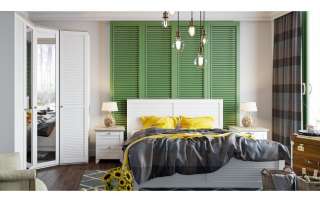 Спальня «Ривьера» (Дуб Бонифацио/ Белый)