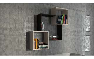 Полка настенная тип 3 (Венге цава/дуб молочный)