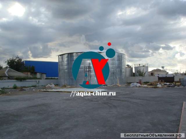 Модульная емкость 3000 м3. Пожарный стальной резервуар рвс.