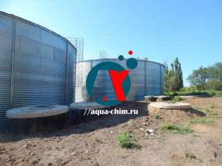 Резервуар стальной рвс 1500 м3 модульная емкость пожарная