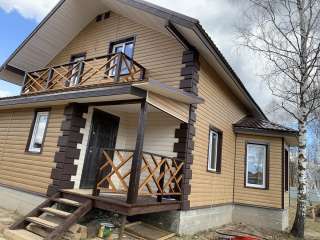 Дом крайний к лесу с газом 15 соток Киевское –Калужское шоссе 65 км от МКАД