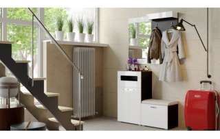 Прихожая «Фьюжн» 2 (Венге Линум, Белый глянец)