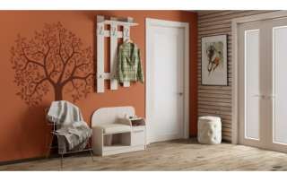 Прихожая «Арт Мини» (Ясень шимо/Бежевый фон глянец)