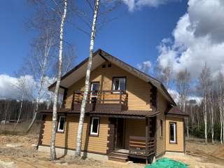 Дом у леса с газом зимний, новый в 65 км от мкад по Калужскому или Варшавскому шоссе
