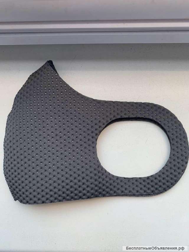 Черная маска. Многоразовая.