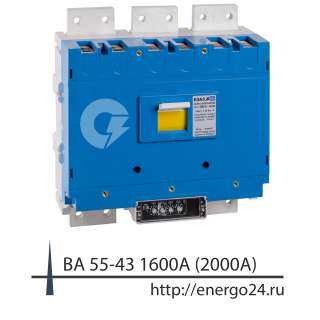 ВА55-43, ВА53-43 на 1600А и 2000А