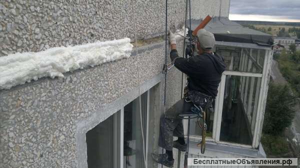 Утепление стен 5 этажных домов в Новосибирске