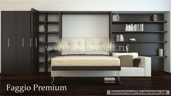 Подъемная кровать трансформер с диваном