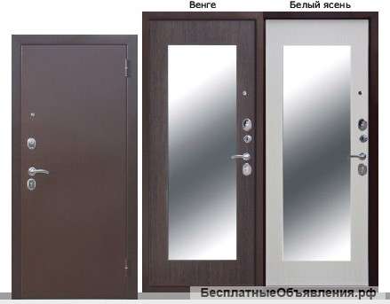 Дверь металлическая зеркало М