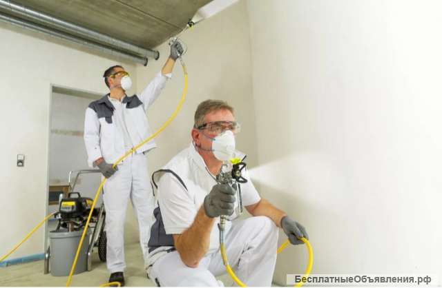 Малярные работы покраска стен потолков