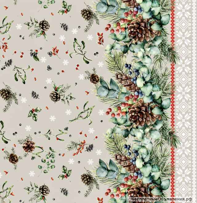 Льняные ткани набивные и крашенные