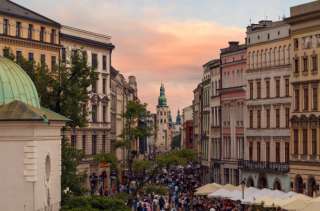 Ресторан в центре Кракова (Польша)