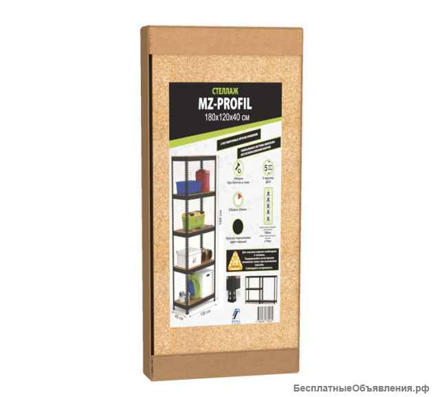 Стеллаж MZ-PROFIL 180х75х35х5