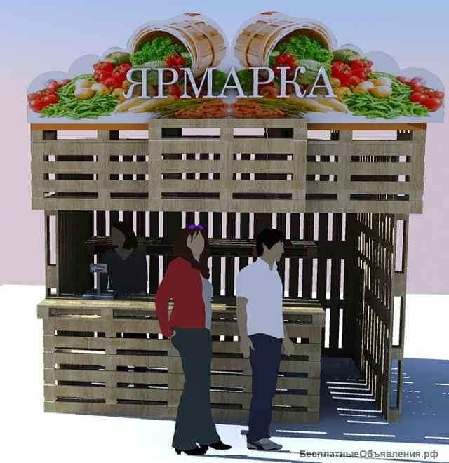 Ярмарочный домики эконом класса