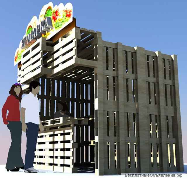 Ярмарочный домики эконом класса