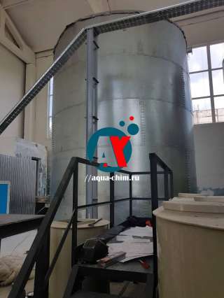 Стальная пожарная емкость 100 м3 модульная КАС рвс воды