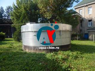 Стальной резервуар для чистой воды объемом 50 м3
