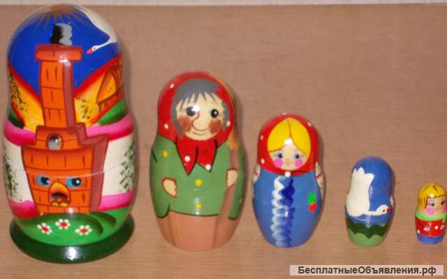 Матрёшка по сказе"Гуси-лебеди"