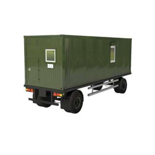 Стерилизационный медицинский блок-контейнер на шасси