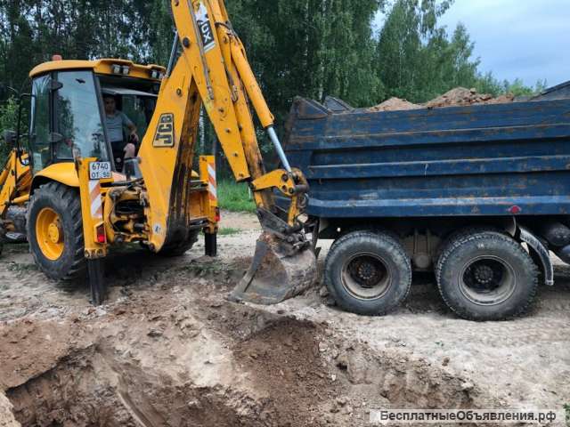 Песок щебень земля, вывоз земли, вывоз мусора