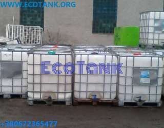 Кубовую емкость бак воды бу цена в обрешетке