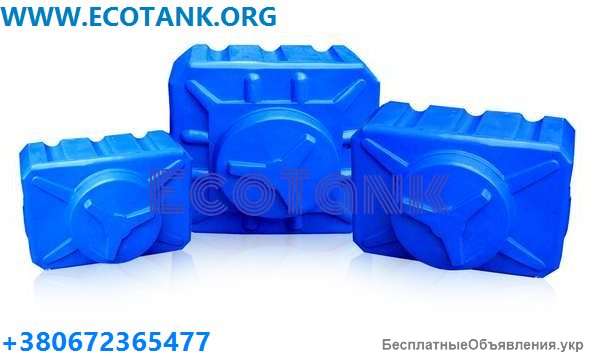 Прямоугольная кубовая пластиковая емкость для воды