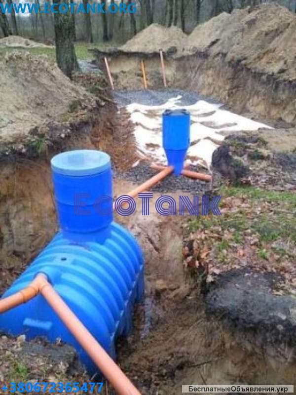 Пластиковые выгребные емкости септики для сточных вод
