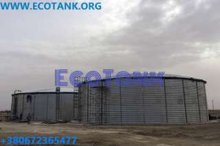 Резервуар для воды вертикальный стальной 1000 м3