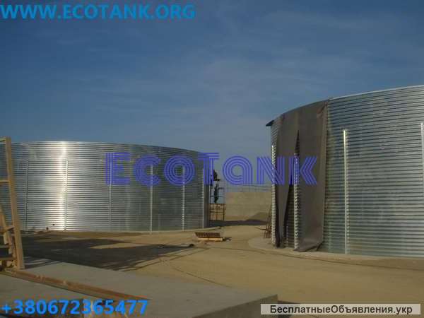 Резервуар емкость пожарный рвс 500 м3 вода