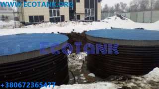 Стальной резервуар рвс 150 м3 пожарный подземный